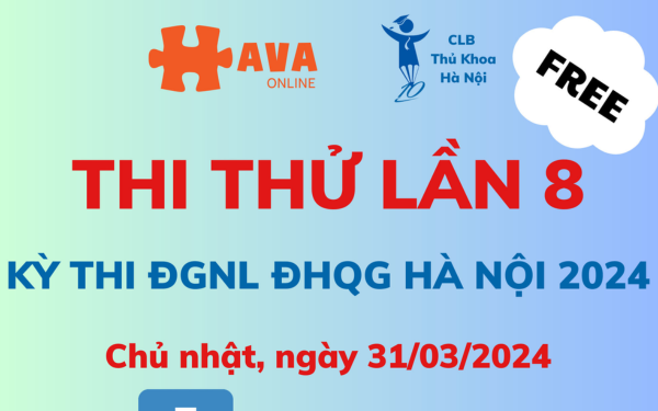 Top 18 thi thử hsa lần 8 trên website hava