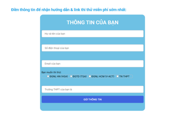 Thi thử ĐGNL 2026 miễn phí cùng HavaEdu: Hướng dẫn chi tiết đăng kí và làm bài thi